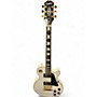 Used Epiphone Les Paul Custom white and gold Solid Body Electric Guitar white and gold