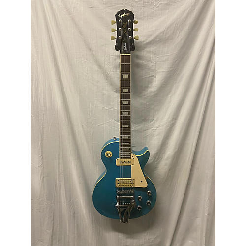 Epiphone Used Epiphone Les Paul Deluxe Blue Metallic Solid Body Electric Guitar Blue Metallic