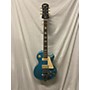 Used Epiphone Used Epiphone Les Paul Deluxe Blue Metallic Solid Body Electric Guitar Blue Metallic