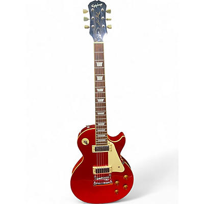 Used Epiphone Les Paul Deluxe Red Sparkle Solid Body Electric Guitar