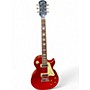Used Epiphone Les Paul Deluxe Red Sparkle Solid Body Electric Guitar Red Sparkle