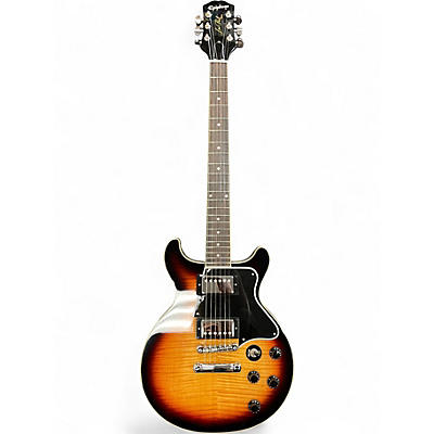 Used Epiphone Les Paul Double Cut Sunburst Solid Body Electric Guitar