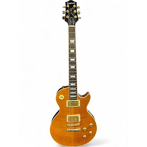 Used Epiphone Les Paul Elite Orange Solid Body Electric Guitar Orange