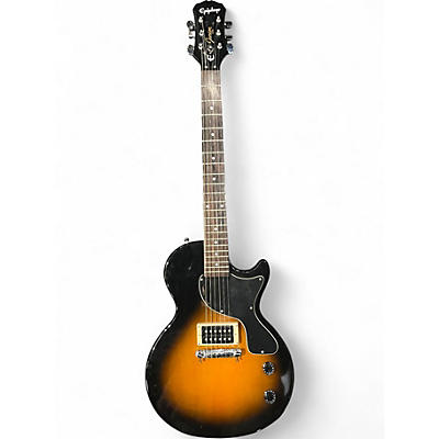 Used Epiphone Les Paul Junior 2 Tone Sunburst Solid Body Electric Guitar