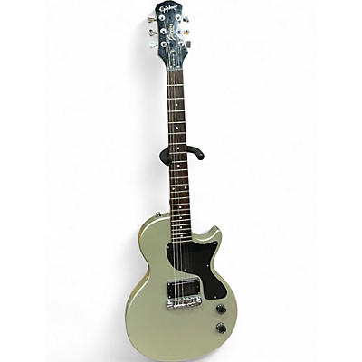 Used Epiphone Les Paul Junior Metallic Silver Solid Body Electric Guitar