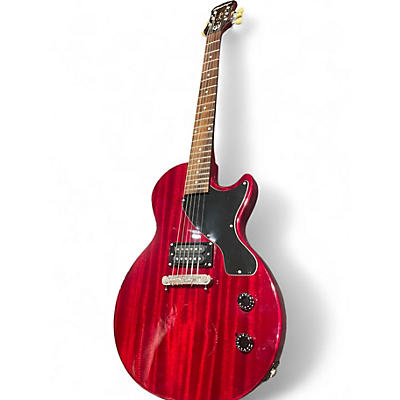 Used Epiphone Les Paul Junior Trans Crimson Red Solid Body Electric Guitar