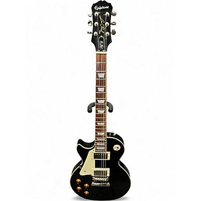 Used Epiphone Les Paul Left Handed Black Electric Guitar