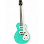 Used Epiphone Les Paul Melody Maker E1 Turquoise Solid Body Electric Guitar Turquoise