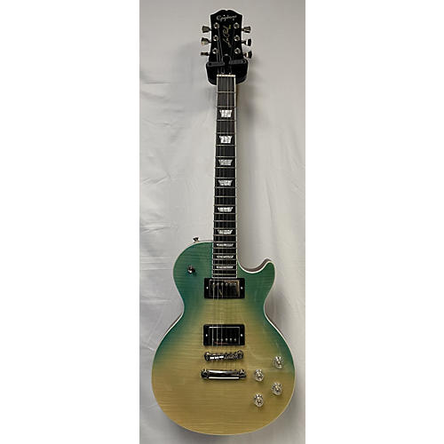 Epiphone Used Epiphone Les Paul Modern Figured Caribbean Blue Fade Solid Body Electric Guitar Caribbean Blue Fade