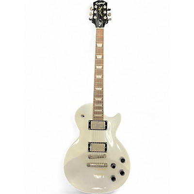 Used Epiphone Les Paul Muse White Glitter Solid Body Electric Guitar