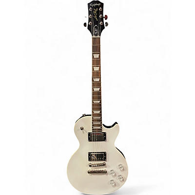 Used Epiphone Les Paul Muse White Sparkle Solid Body Electric Guitar