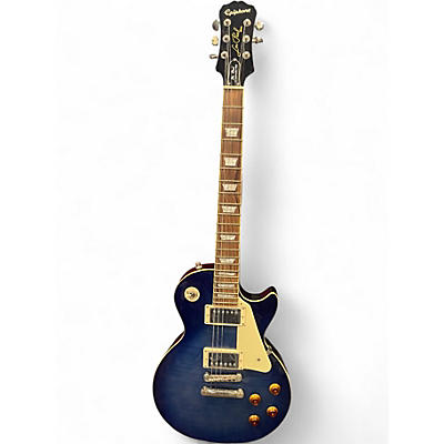 Used Epiphone Les Paul Plustop Pro Blue Solid Body Electric Guitar