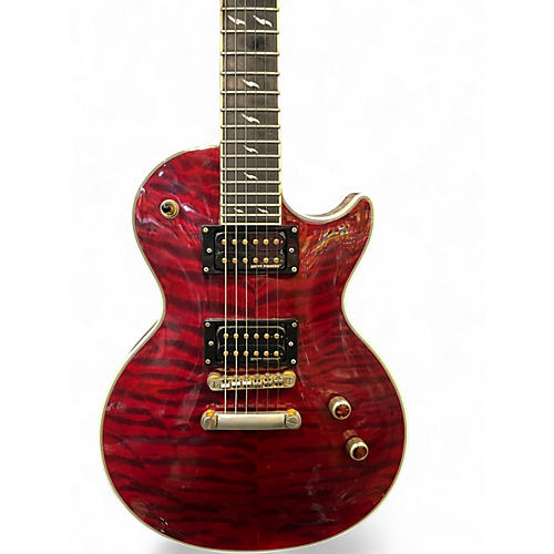 Used Epiphone Les Paul Prophecy Custom EX Crimson Red Trans Solid Body Electric Guitar Crimson Red Trans