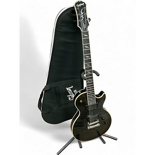 Used Epiphone Les Paul Prophecy Custom EX Midnight Ebony Solid Body Electric Guitar Midnight Ebony