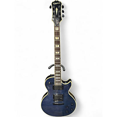Used Epiphone Les Paul Prophecy Custom EX Trans Blue Solid Body Electric Guitar