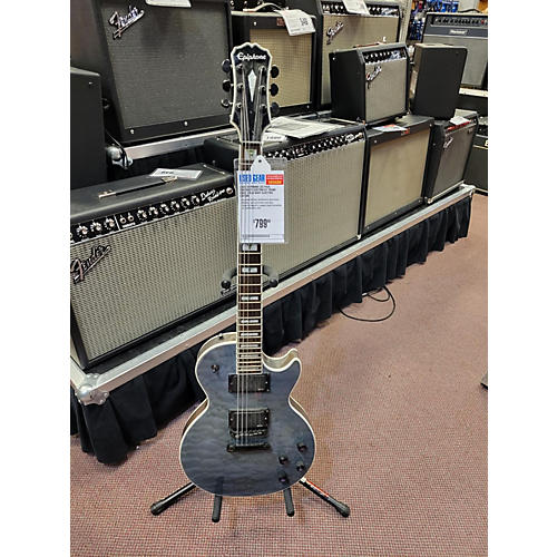 Epiphone Used Epiphone Les Paul Prophecy Custom EX Trans Gray Solid Body Electric Guitar Trans Gray