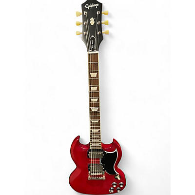 Used Epiphone Les Paul SG Candy Apple Red Solid Body Electric Guitar