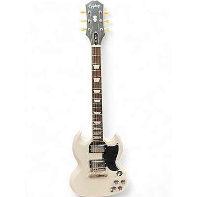 Used Epiphone Les Paul SG Classic White Solid Body Electric Guitar