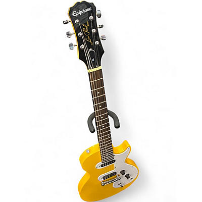 Used Epiphone Les Paul SL Graffiti Yellow Solid Body Electric Guitar