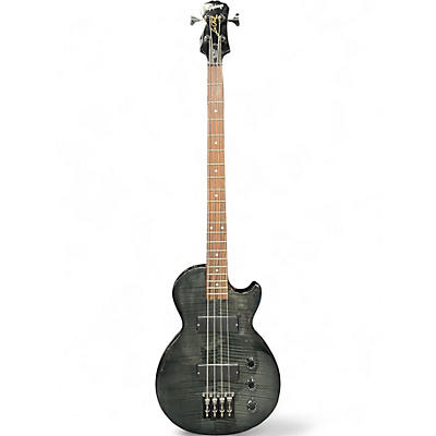 Used Epiphone Les Paul Special 4-String Trans Black Electric Bass Guitar