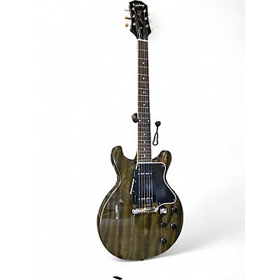 Used Epiphone Les Paul Special Double Cutaway Trans Black Solid Body Electric Guitar