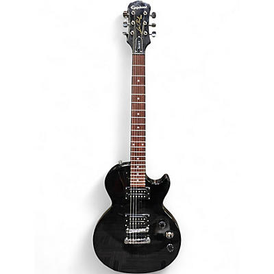 Used Epiphone Les Paul Special II Trans Black Solid Body Electric Guitar