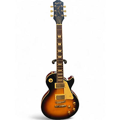 Used Epiphone Les Paul Standard 1950s 2 tone vintage sunburst flame Solid Body Electric Guitar