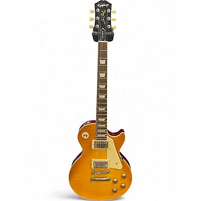 Used Epiphone Les Paul Standard 1950s Lemonburst Solid Body Electric Guitar