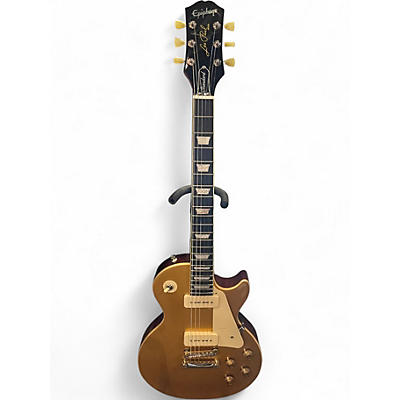 Used Epiphone Les Paul Standard 1950s P90 Limited Edition Metallic Gold Solid Body Electric Guitar