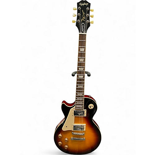 Used Epiphone Les Paul Standard 50s Left Handed Vintage Sunburst Solid Body Electric Guitar Vintage Sunburst