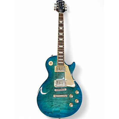 Used Epiphone Les Paul Standard '60s Quilt Guitar Center-Exclusive Ocean Blue Solid Body Electric Guitar