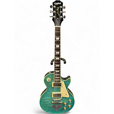 Used Epiphone Les Paul Standard '60s Quilt Guitar Center-Exclusive Ocean Water Perimeter Solid Body Electric Guitar