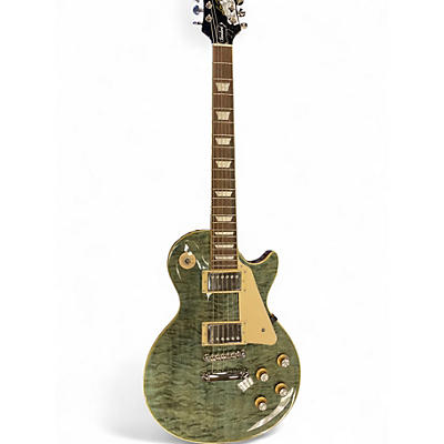Used Epiphone Les Paul Standard 60's Quilt Trans Blue Solid Body Electric Guitar