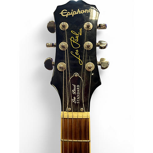 Used Epiphone Les Paul Standard BLACK Solid Body Electric Guitar BLACK