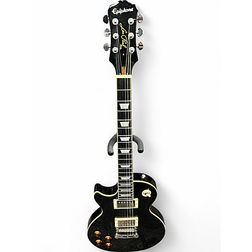 Used Epiphone Les Paul Standard BLACK Solid Body Electric Guitar BLACK