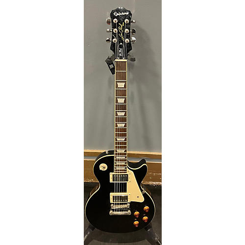 Epiphone Used Epiphone Les Paul Standard Black Solid Body Electric Guitar Black