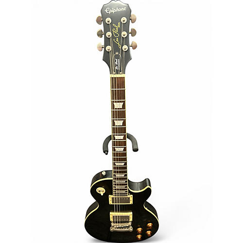 Used Epiphone Les Paul Standard Black Solid Body Electric Guitar Black