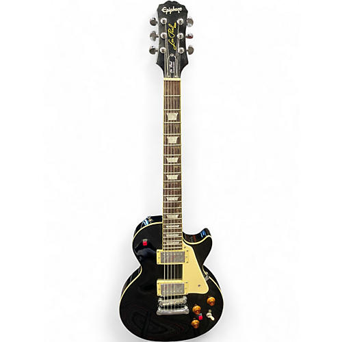 Used Epiphone Les Paul Standard Black Solid Body Electric Guitar Black