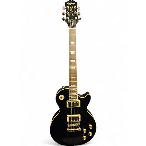 Used Epiphone Les Paul Standard Black Solid Body Electric Guitar Black