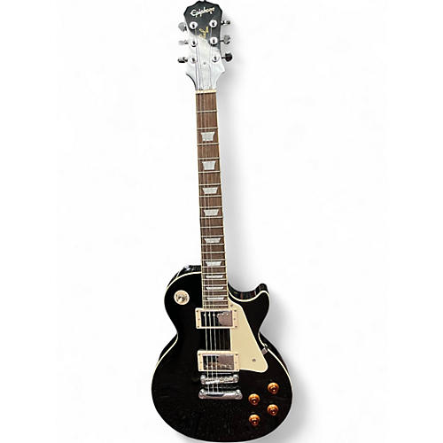 Used Epiphone Les Paul Standard Black Solid Body Electric Guitar Black