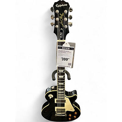 Used Epiphone Les Paul Standard Black Solid Body Electric Guitar