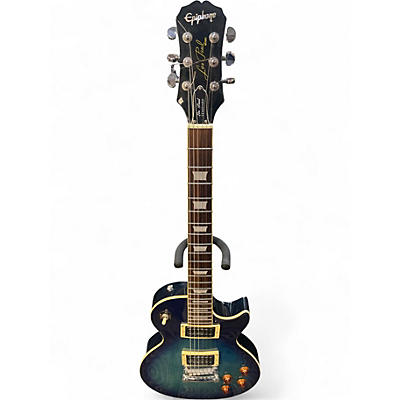 Used Epiphone Les Paul Standard Blue Burst Solid Body Electric Guitar