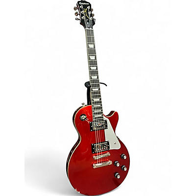 Used Epiphone Les Paul Standard Candy Apple Red Metallic Solid Body Electric Guitar