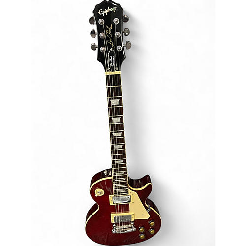 Used Epiphone Les Paul Standard Cherry Solid Body Electric Guitar Cherry