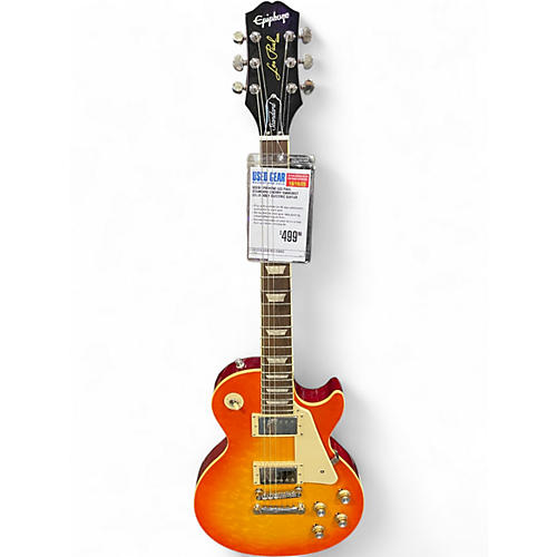 Used Epiphone Les Paul Standard Cherry Sunburst Solid Body Electric Guitar Cherry Sunburst