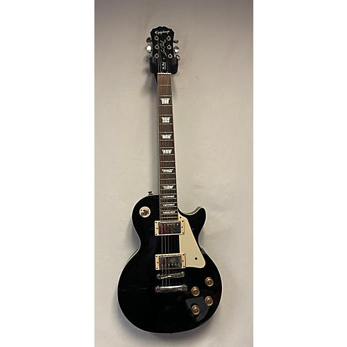 Epiphone Used Epiphone Les Paul Standard Ebony Solid Body Electric Guitar Ebony