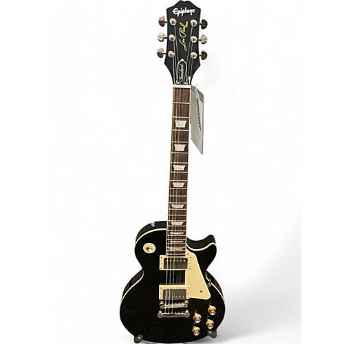 Epiphone Used Epiphone Les Paul Standard Ebony Solid Body Electric Guitar Ebony