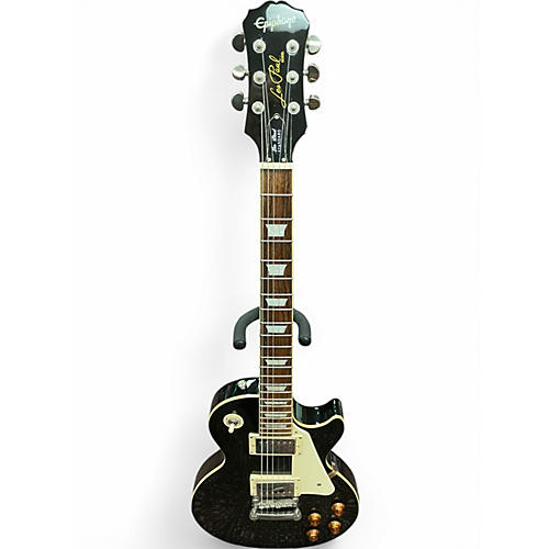 Used Epiphone Les Paul Standard Ebony Solid Body Electric Guitar Ebony