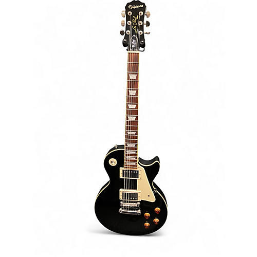 Used Epiphone Les Paul Standard Ebony Solid Body Electric Guitar Ebony