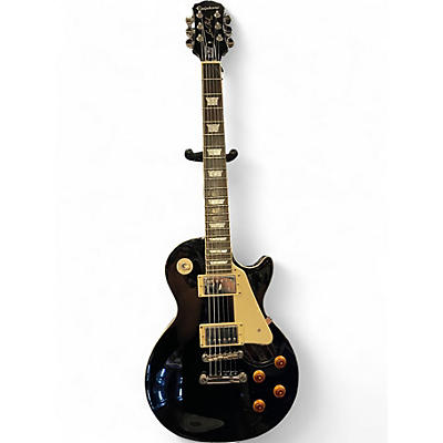Used Epiphone Les Paul Standard Ebony Solid Body Electric Guitar